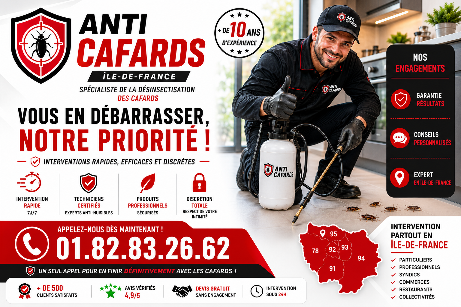 Cafards le Pre Saint Gervais